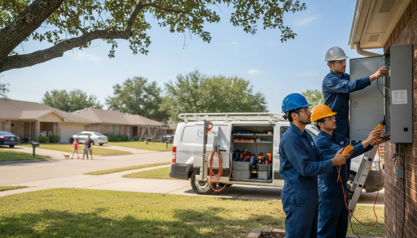 Certified electrician providing emergency electrical services in The Rock, GA